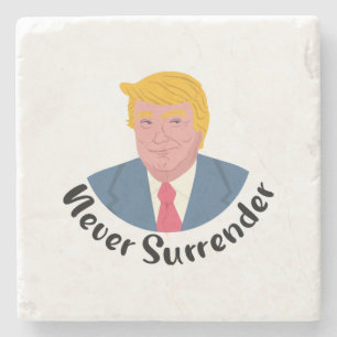 Dessous-de-verre En Pierre Trump Mushot ne se rend jamais