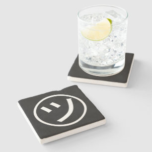 Dessous-de-verre En Pierre ㋡ Tsu Kana Katakana Smiling Emoji / Emoticon