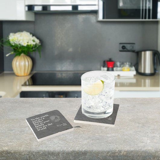 Dessous-de-verre En Pierre Tu es notre maman du monde