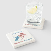 Dessous-de-verre En Pierre Tueur certifié de dragon (Côté)