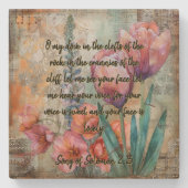 Dessous-de-verre En Pierre Tulip  (Devant)