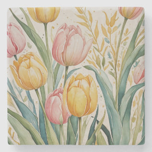 Dessous-de-verre En Pierre Tulip Reverie