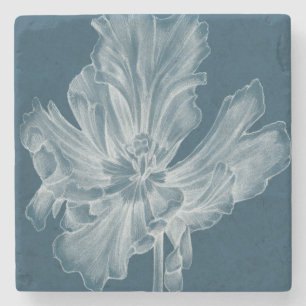 Dessous-de-verre En Pierre Tulipe monochrome II