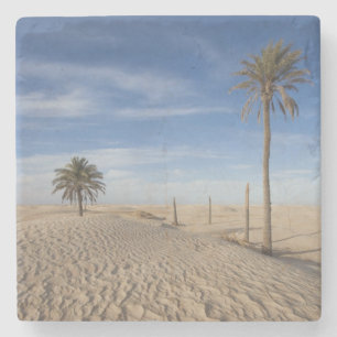 Dessous-de-verre En Pierre Tunisie, désert du Sahara, Douz, Grande Dune, aub