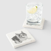 Dessous-de-verre En Pierre Type d'approbation (Côté)
