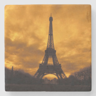 Dessous-de-verre En Pierre UE, France, Paris.  Tour Eiffel.