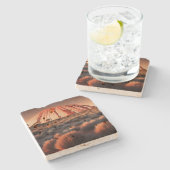 Dessous-de-verre En Pierre Uluru "Ayers Rock" Australia Oil Paint, (Côté)