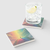 Dessous-de-verre En Pierre Un beau rêve (Côté)