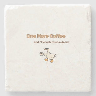 Dessous-de-verre En Pierre Un design de canard pour One More Coffee