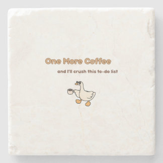 Dessous-de-verre En Pierre Un design de canard pour One More Coffee