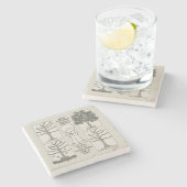 Dessous-de-verre En Pierre Un jour (Côté)