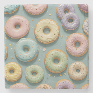 Dessous-de-verre En Pierre Un rêve de beignet pastel à la mode