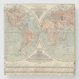 Dessous-de-verre En Pierre Und Tiefen - carte de Hohen d'atlas de cieux et