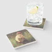 Dessous-de-verre En Pierre Une jeune fille dans un domaine (Côté)