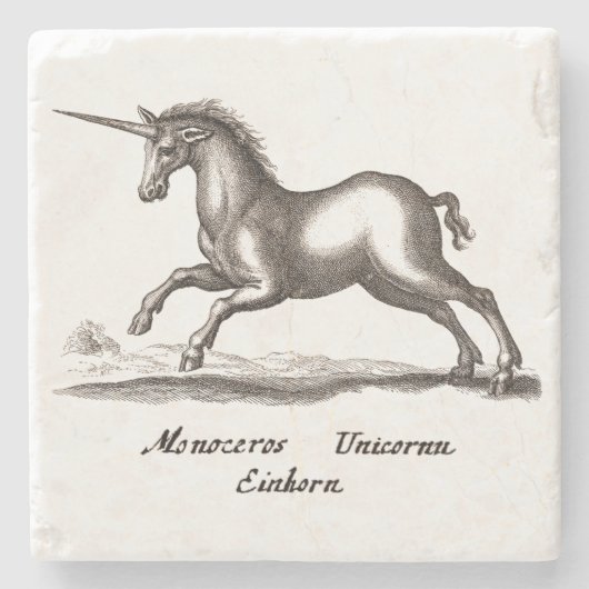 Dessous-de-verre En Pierre Unicorn Classic Running Magic Woodland Créature (Devant)