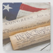 Dessous-de-verre En Pierre US Founding Documents (Devant)