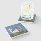 Dessous-de-verre En Pierre USA, Floride, St. Augustine, Aigrette (Côté)