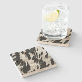 Dessous-de-verre En Pierre Vachette de la ferme Western (Côté)