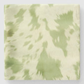 Dessous-de-verre En Pierre Vachette verte (Devant)