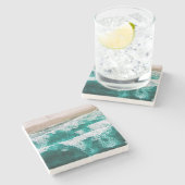 Dessous-de-verre En Pierre Vagues (Côté)