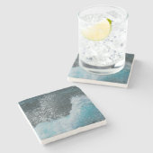 Dessous-de-verre En Pierre Vagues océaniques Crystal (Côté)