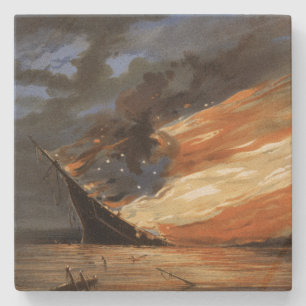 Dessous-de-verre En Pierre Vaisseau amiral de la guerre civile rebelle sur le
