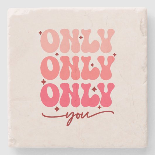 Dessous-de-verre En Pierre Valentine's Only You (Devant)