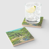 Dessous-de-verre En Pierre Vallarta River South 0366 (Côté)