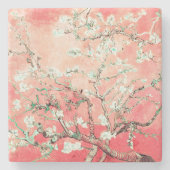 Dessous-de-verre En Pierre Van Gogh Almond Blossoms Peach (Devant)