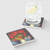 Dessous-de-verre En Pierre Van Gogh Red Poppies (Côté)