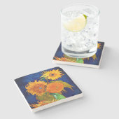 Dessous-de-verre En Pierre Van Gogh Sunflowers (Côté)