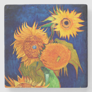 Dessous-de-verre En Pierre Van Gogh Sunflowers