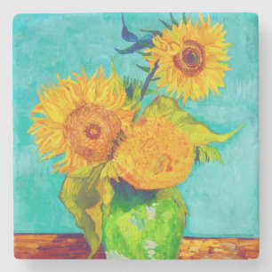 Dessous-de-verre En Pierre Van Gogh Sunflowers