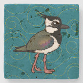 Dessous-de-verre En Pierre Vanneau du nord de Birdorable (Devant)