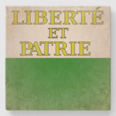 Dessous-de-verre En Pierre Vaud (Devant)