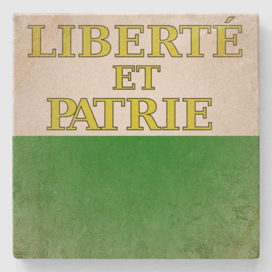 Dessous-de-verre En Pierre Vaud (Devant)