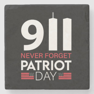 Dessous-de-verre En Pierre Vector 9-11 n'oublie jamais le t-shirt du jour pat