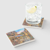 Dessous-de-verre En Pierre Vélo à travers l'Italie (Côté)