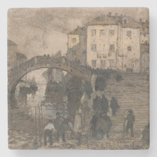Dessous-de-verre En Pierre Venise, Italie (Paysage vénitien Vintage)