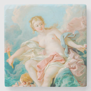 Dessous-de-verre En Pierre Vénus sur les vagues par François Boucher