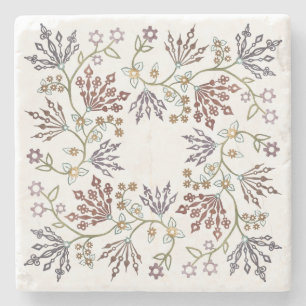 Dessous-de-verre En Pierre Verrou floral en vapeur
