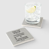 Dessous-de-verre En Pierre Verset biblique (Côté)