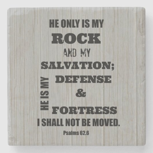 Dessous-de-verre En Pierre Verset biblique (Devant)