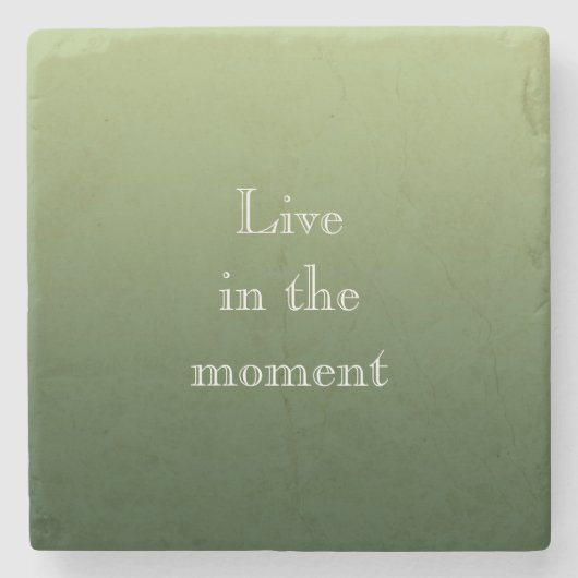 Dessous-de-verre En Pierre Vert concombre (Devant)