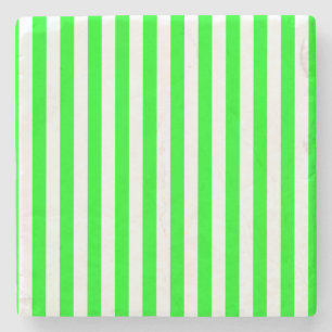 Dessous-de-verre En Pierre Vert et blanc, Grandes Dessous de verre Carrés