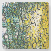 Dessous-de-verre En Pierre Vert jaune (Devant)