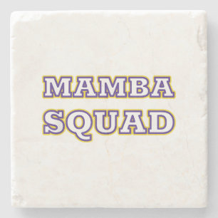 Dessous-de-verre En Pierre Vêtements drôles de Mamba Squad pour amateur de se