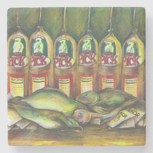 Dessous-de-verre En Pierre Viande sucrée (Devant)