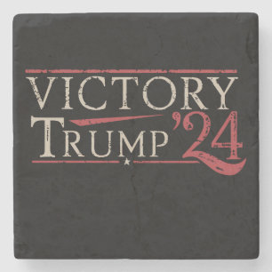 Dessous-de-verre En Pierre Victoire Trump 24 Président Républicain 47 États-U
