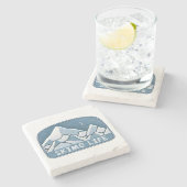 Dessous-de-verre En Pierre Vie Skimo (Côté)